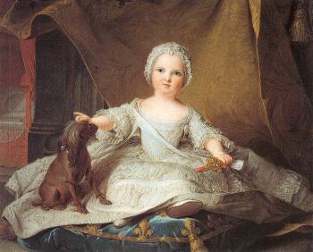 Jean Marc Nattier : Marie Zephyrine of France as a Baby